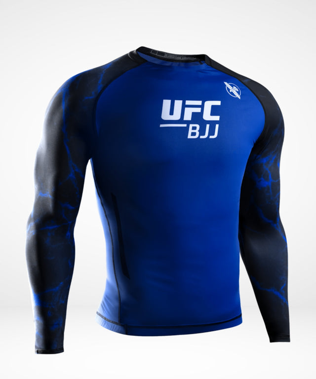 Hayabusa x UFC BJJ Rashguard Long Sleeves – Blue/Black