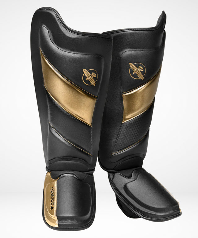 Hayabusa Shin Guards T3 – Black/Gold