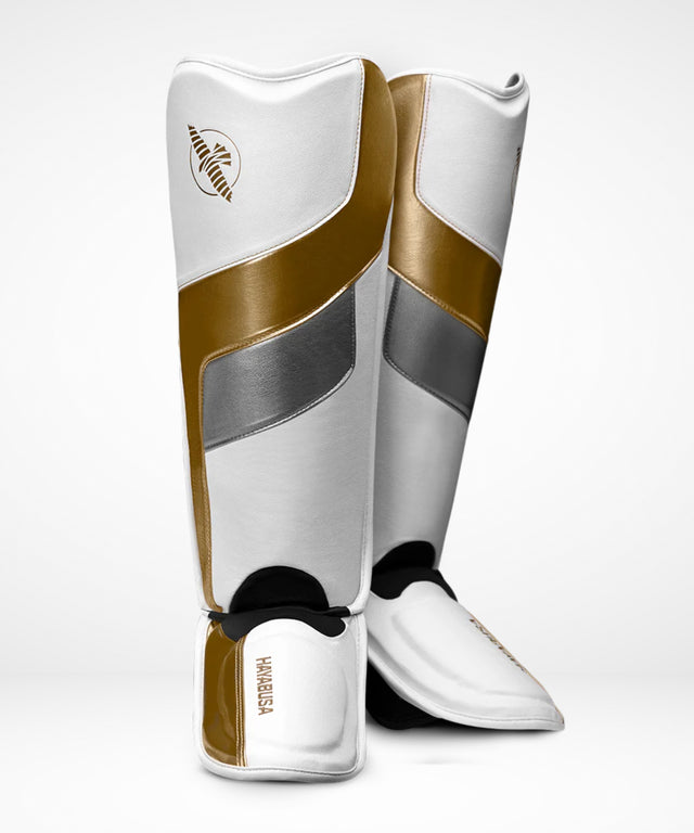 Hayabusa Scheenbeschermers T3 Full - Wit/Goud