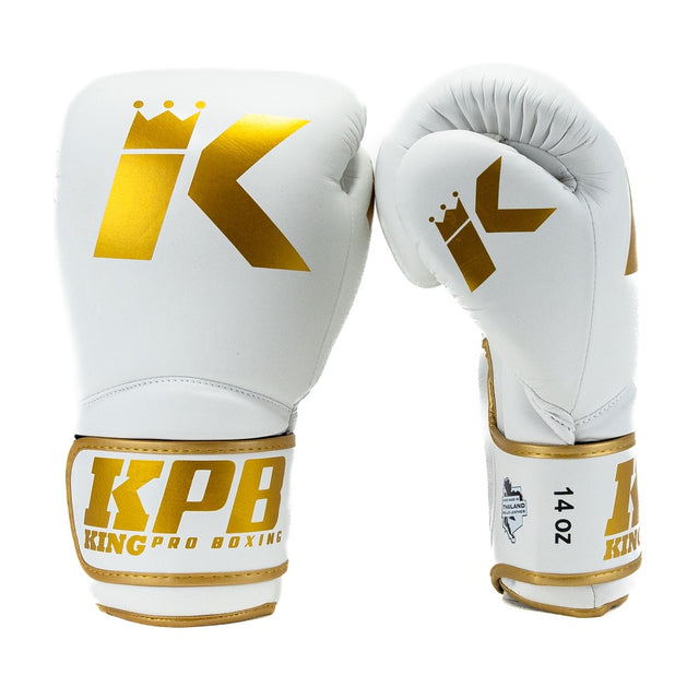 King Pro Boxing Boxing Gloves BGK - White/Gold