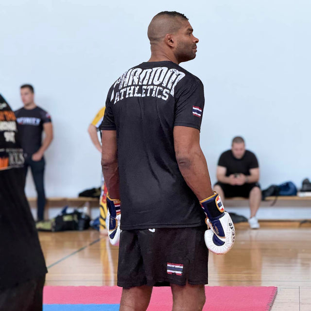 Spodenki Muay Thai Phantom Athletics EVO – Czarne/Szare
