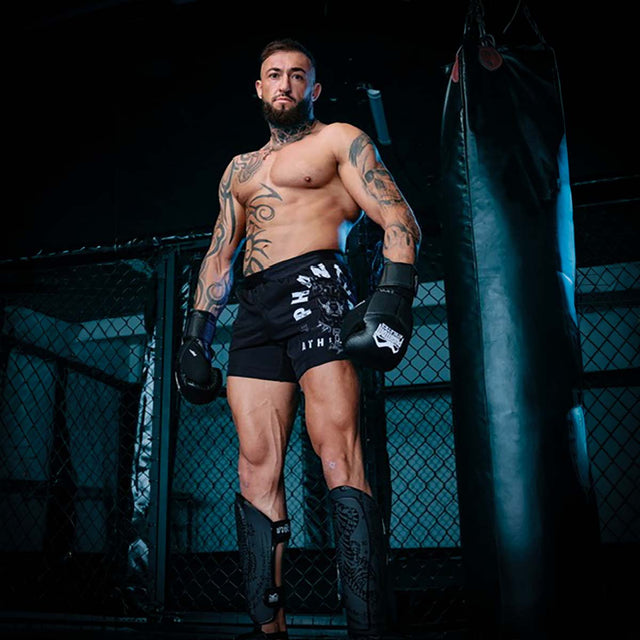 Spodenki MMA Phantom Athletics Fusion Dobermann – Czarne