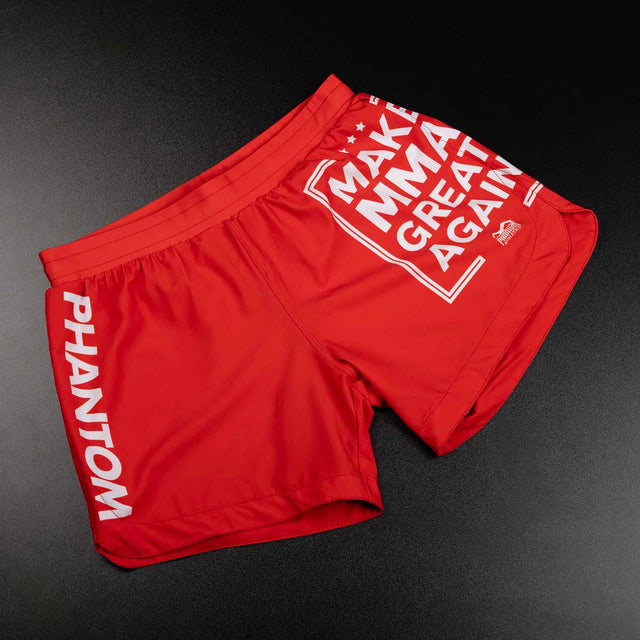 Phantom Athletics MMA Shorts Fusion-R Make MMA Great Again - Rood