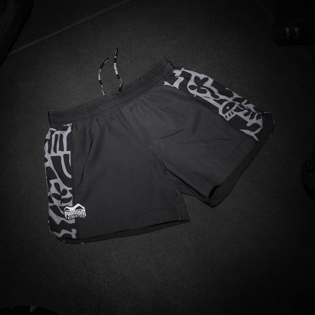 Spodenki MMA Phantom Athletics Fusion-R Groundgame – Czarne/Szare