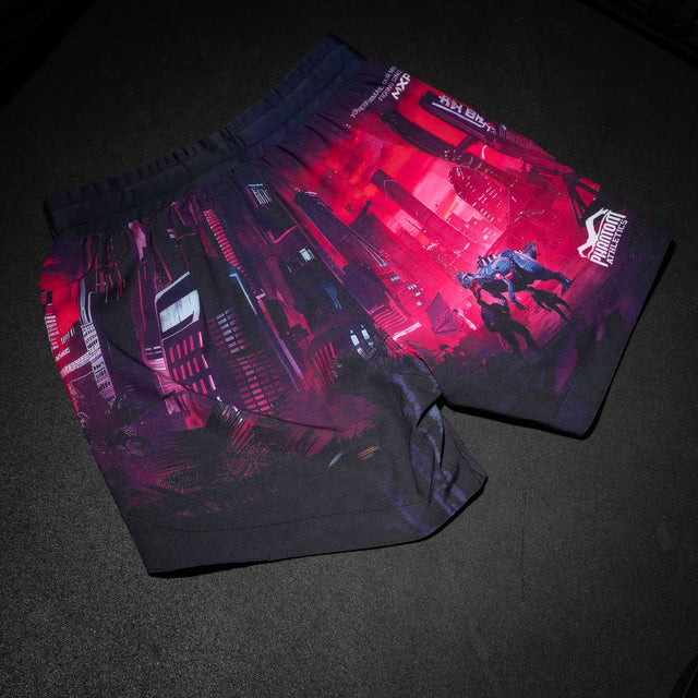 Phantom Athletics MMA Shorts FUSION-R - Paars/Blauw