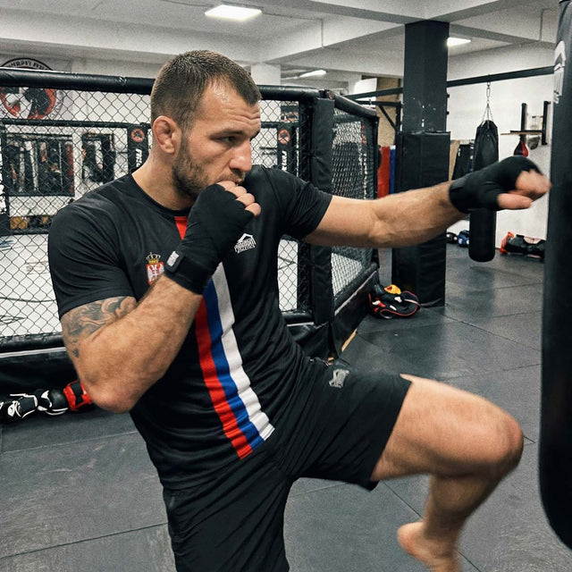 Phantom Athletics Trainingsshirt EVO+ Team Serbia - Black