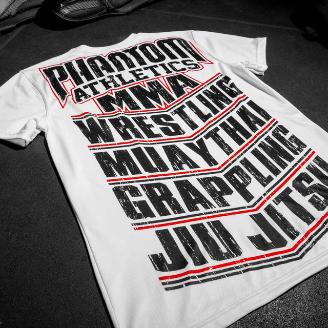 Tricou Phantom Athletics EVO MMA Sports – Alb