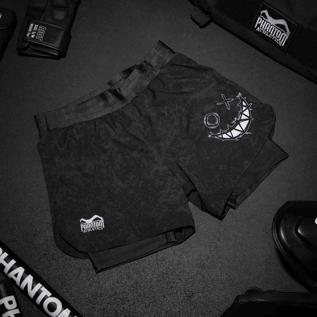 Phantom Athletics MMA Shorts Fusion 2in1 - Zwart
