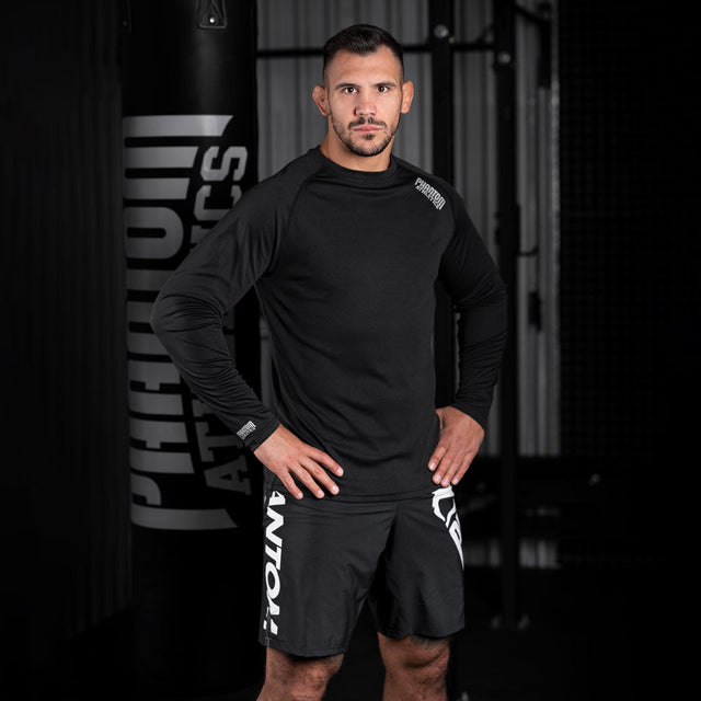Koszulka treningowa Phantom Athletics Tactic Długi Rękaw – Czarna