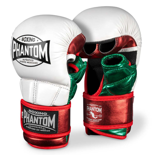 Phantom Athletics MMA Handschoenen Mexico - Wit/Groen/Rood
