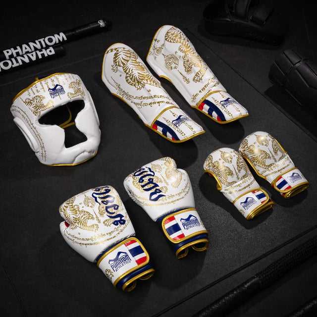 Phantom Athletics MMA Handschoenen Sparring Muay Thai - Wit/Goud
