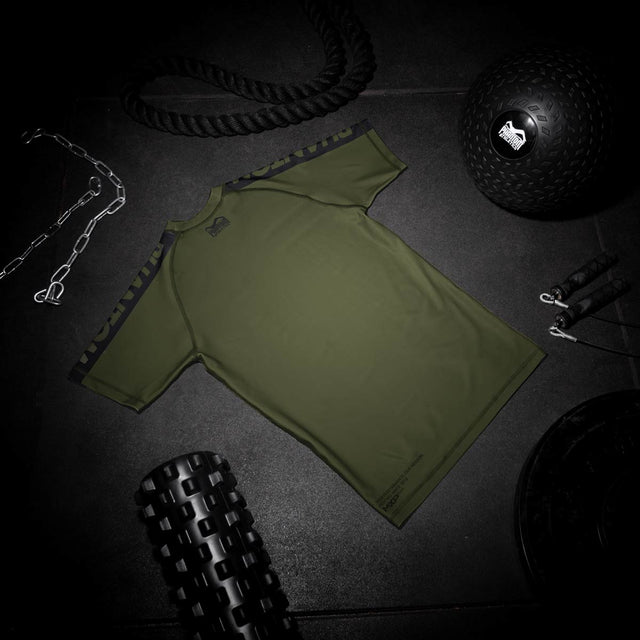 Phantom Athletics Rashguard EVO Apex Korte Mouwen - Army