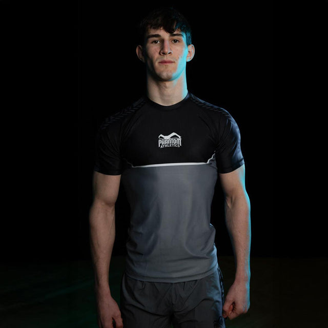 Phantom Athletics Rashguard EVO Apex Korte Mouwen - Grijs