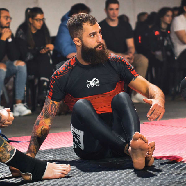 Phantom Athletics Rashguard EVO Apex Korte Mouwen - Rood