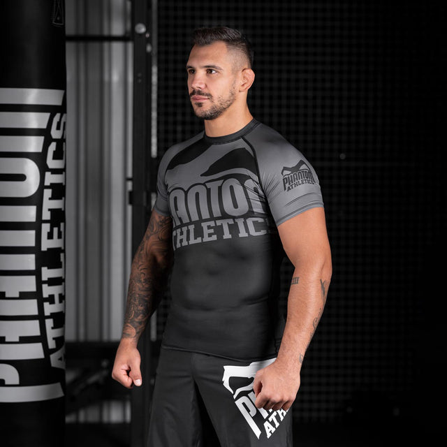 Rashguard Phantom Athletics Supporter – Czarny/Szary