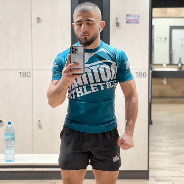Phantom Athletics Rashguard Warfare - Marineblauw Camo