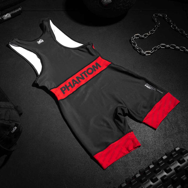 Phantom Athletics Worstelsinglet Raptor - Rood/Blauw