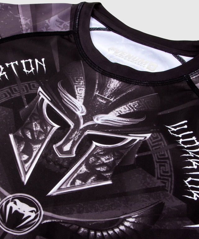 Venum Rashguard Gladiator 3.0 Lange Mouwen - Sort/Grå/Hvid