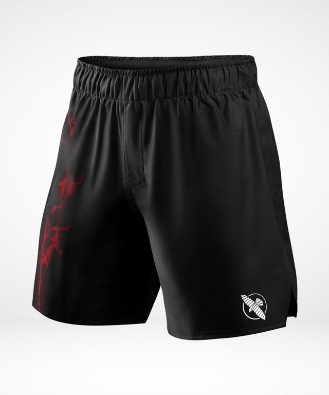 Hayabusa x UFC BJJ Grappling Shorts – Black/Red