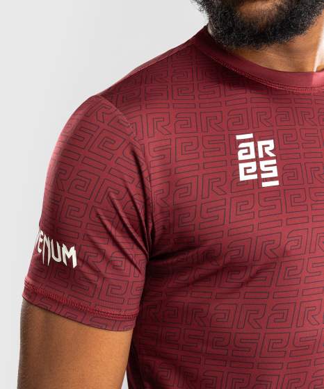 Venum x Ares Dry-Tech T-Shirt - Bordeaux Red