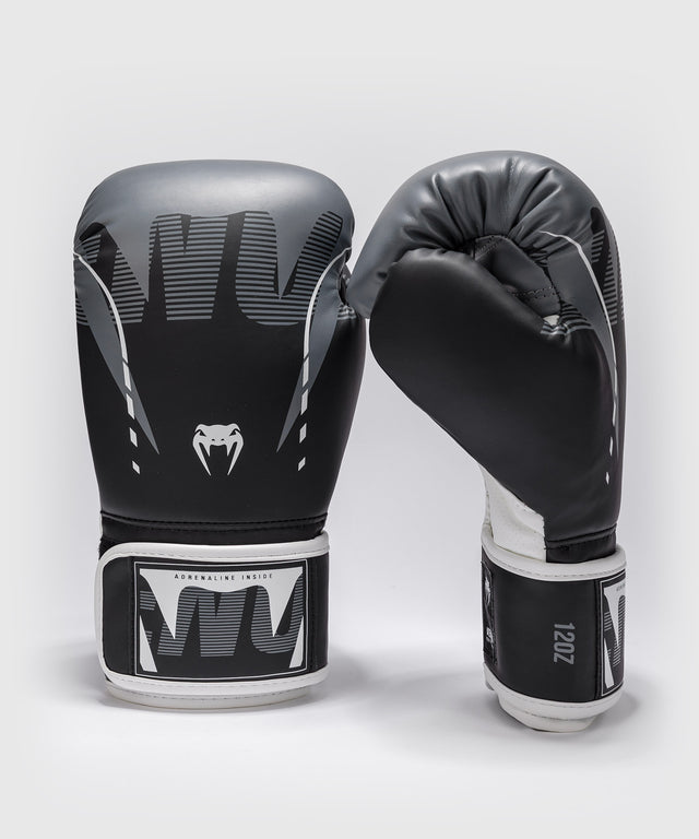 Venum Boxing Gloves Adrenaline - Black/Silver Grey