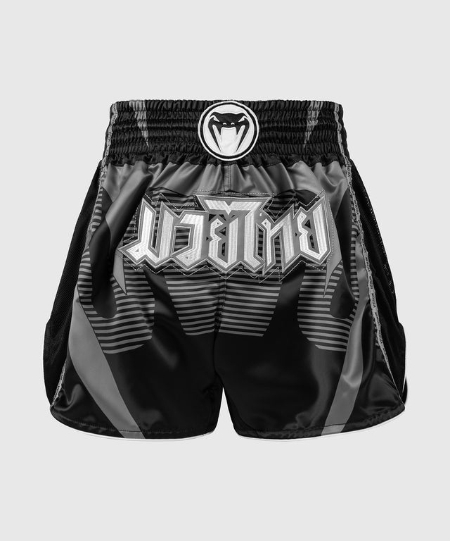 Venum Muay Thai Shorts Adrenaline - Black/Silver Grey