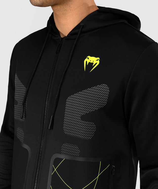 Venum Training Camp 4.0 Full-Zip Hoodie – Černá/Neonově zelená