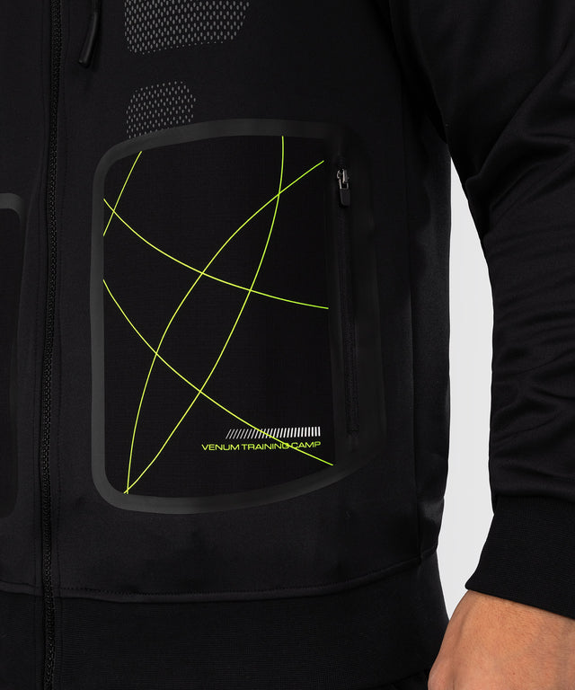 Venum Training Camp 4.0 Full-Zip Hoodie – Černá/Neonově zelená