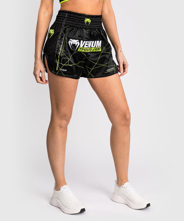 Venum Muay Thai Shorts Training Camp 4.0 - Black/Neon Green