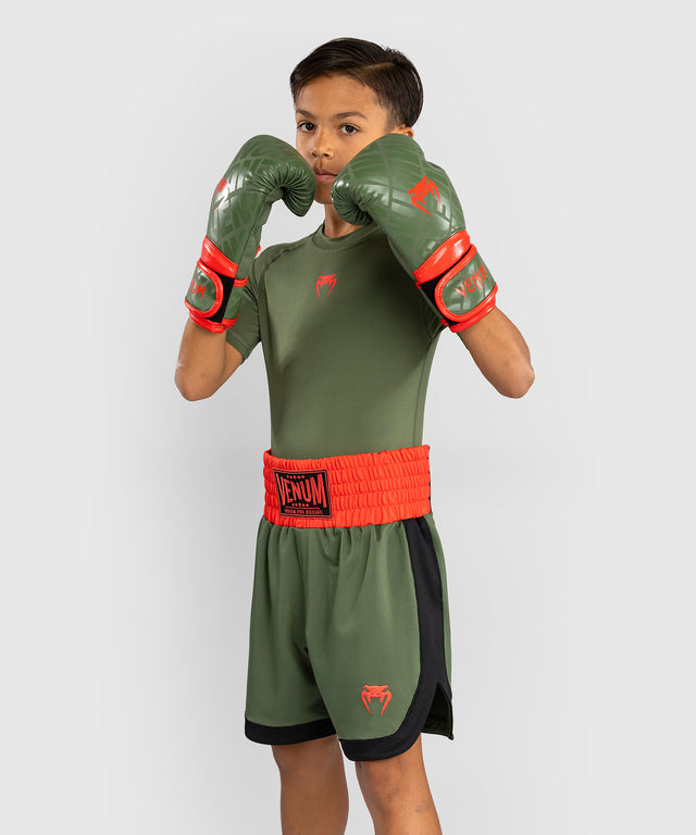 Venum Classic Boksbroek Kinderen - Legergroen/Oranje
