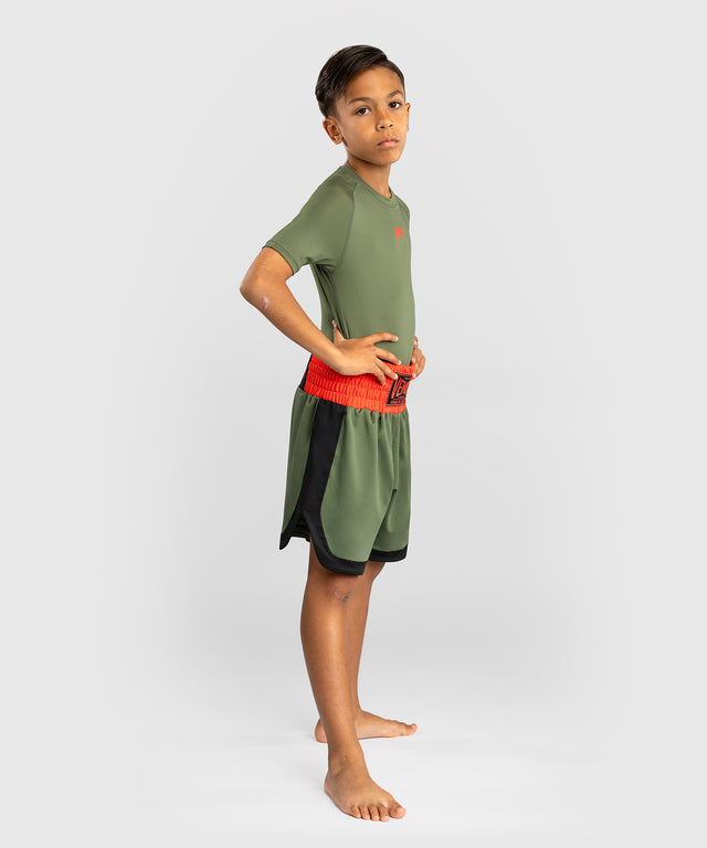 Venum Classic Boksbroek Kinderen - Legergroen/Oranje