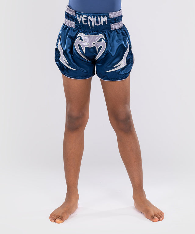 Spodenki Muay Thai Venum Inferno – Niebieskie Dziecięce