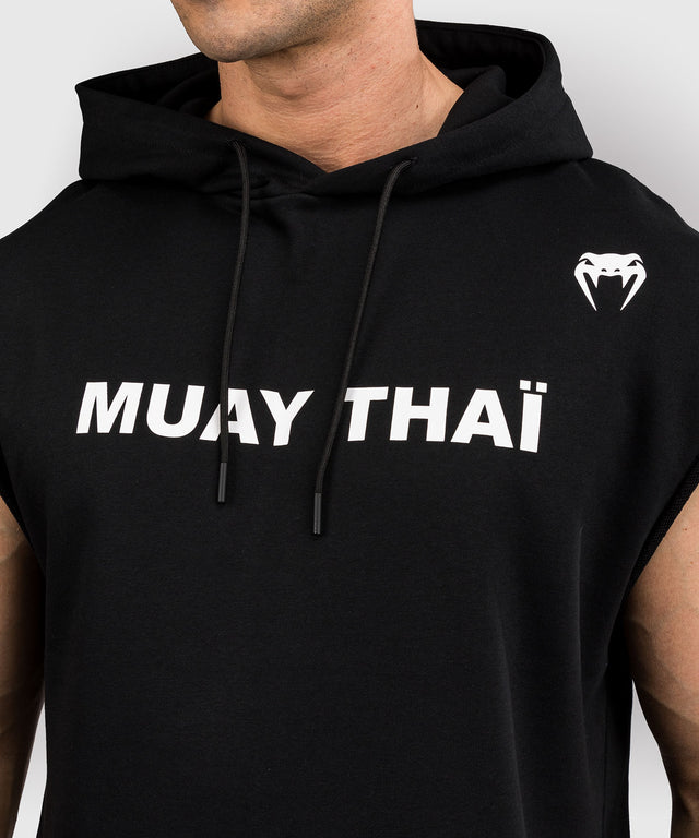Bluza bez rękawów Venum VT Muay Thai – Czarna/Biała