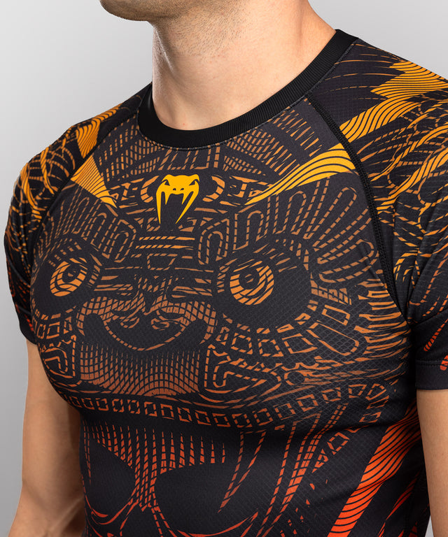 Venum Rashguard Short Sleeves Quetzal Fury - Black/Red