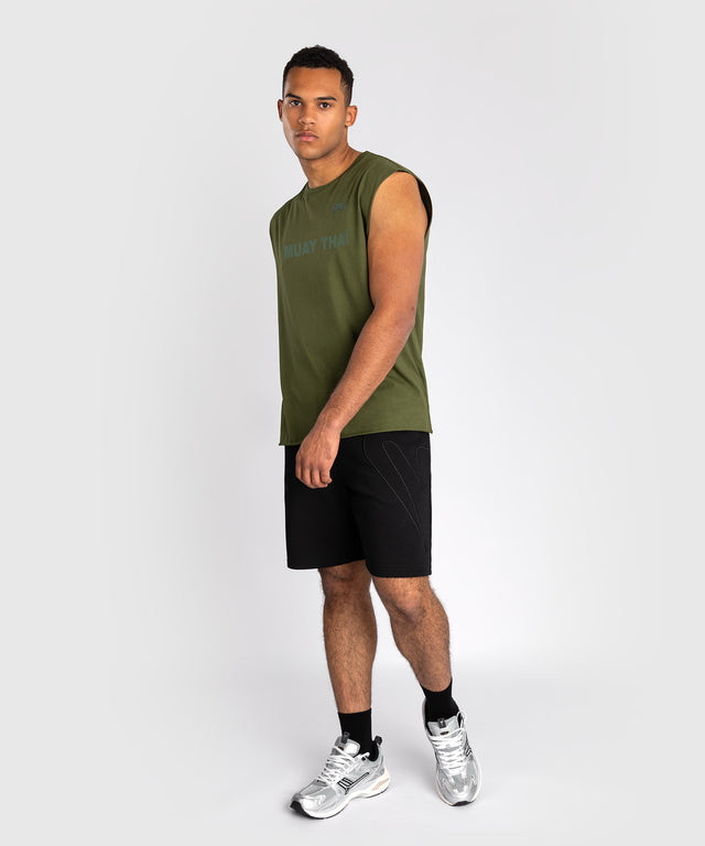 Venum Mouwloos T-Shirt Muay Thai - Legergroen