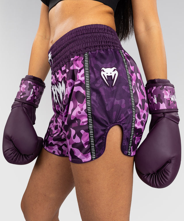 Venum Muay Thai Shorts Iris - Purple/Camo Pink