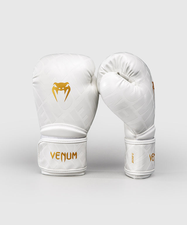 Guantes de boxeo Venum Contender 1.5 XT 3D – Blanco/Oro (VENUM-06042-717)