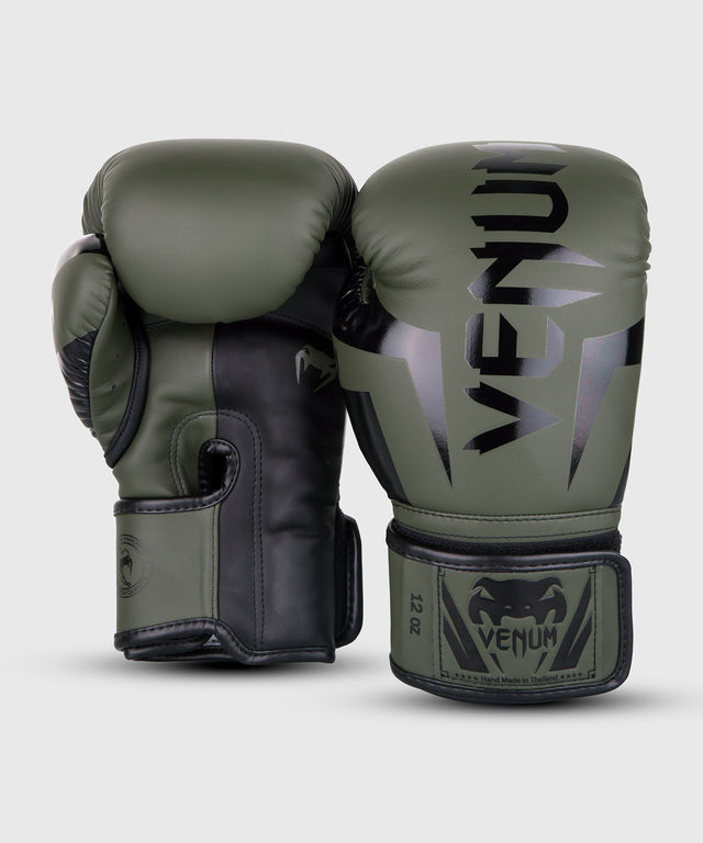 Gants de boxe Venum Elite – Vert/Noir
