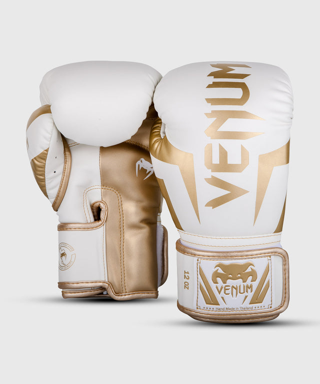 Venum Elite Boxing gloves – White/Gold