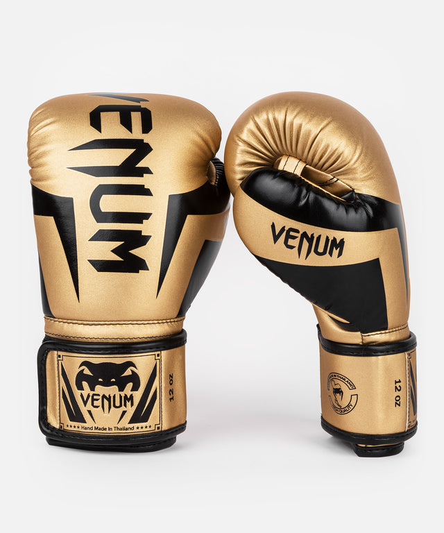 Venum Elite Boxing gloves – Gold/Black
