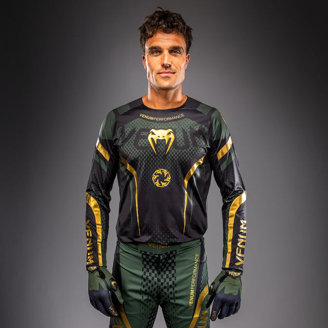 Venum MX Challenger Shirt - Zwart/Groen/Goud
