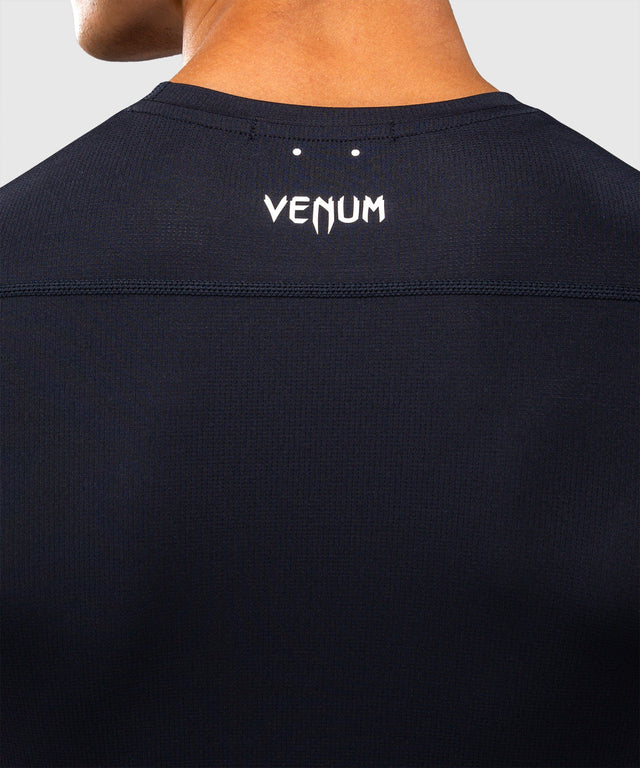 Venum Rashguard G-Core Korte Mouwen - Marineblauw/Wit
