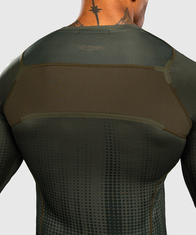 Venum Rashguard Stealth Lange Mouwen - Kaki/Legergroen
