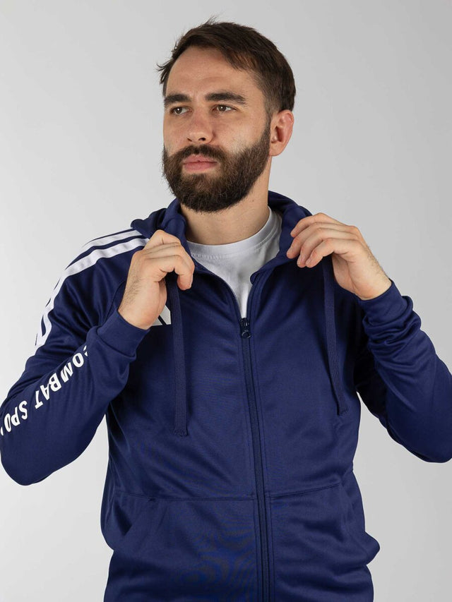 Adidas Träningsjacka Community Sports - Mörkblå/Vit