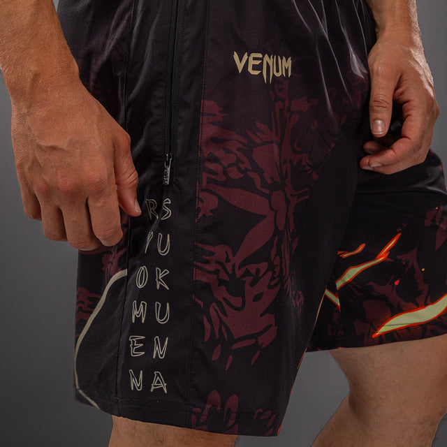 Venum Trainingsshorts Sukuna - Zwart/Lichtbeige