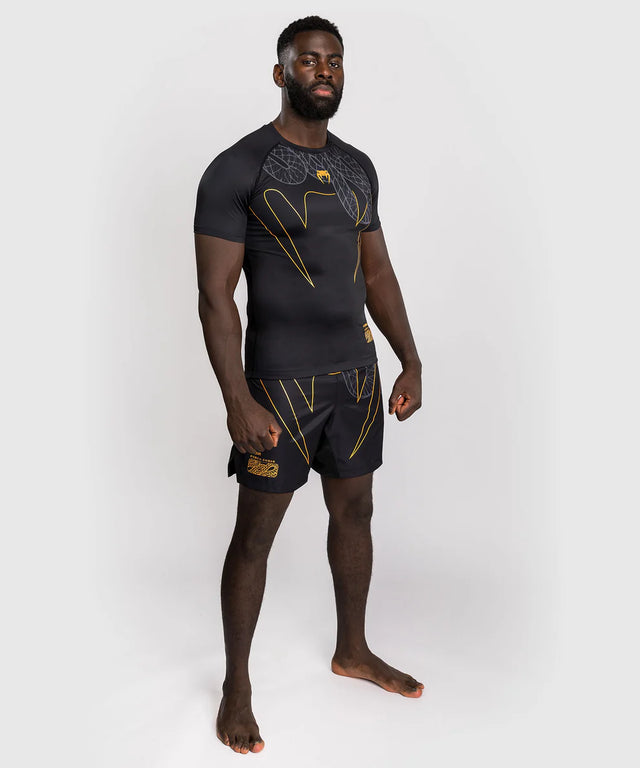 Venum Rashguard Short Sleeve Serpenti - Black