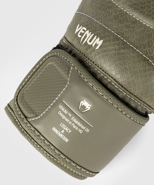 Venum Boxing Gloves Impact Evo Scales - Army Green