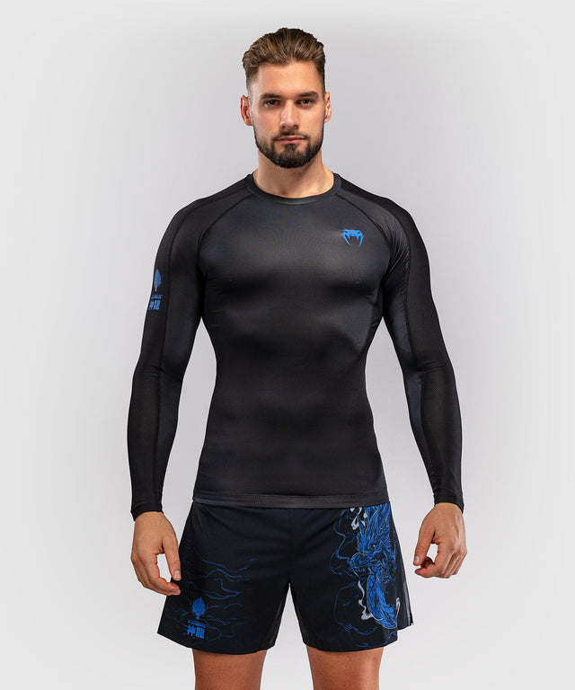 Venum Rashguard Thunder Dragon Long Sleeve – Black/Royal Blue