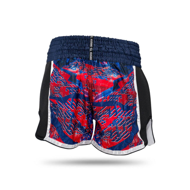 Spodenki do kickboxingu Booster Alien – Niebieski/Czerwony