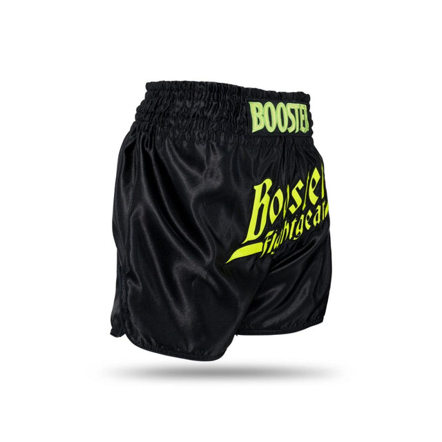 Spodenki do kickboxingu Booster Thunder – Czarne/Żółte